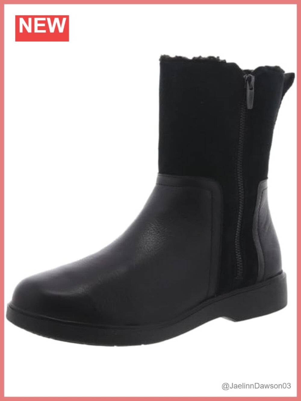 Clarks Waterproof Leather Mid-Calf Boots Ortholite Comfort